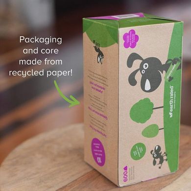 Біорозкладні пакети для собак Earth Rated в коробці, 600 шт.