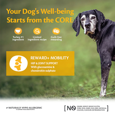 Лакомства для собак Wellness Core Reward+ Mobility для суставов с индейкой, индейка, 170 г