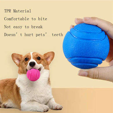 Жувальний м'яч для собак TPR Bouncy Pet Ball, Червоний, Small