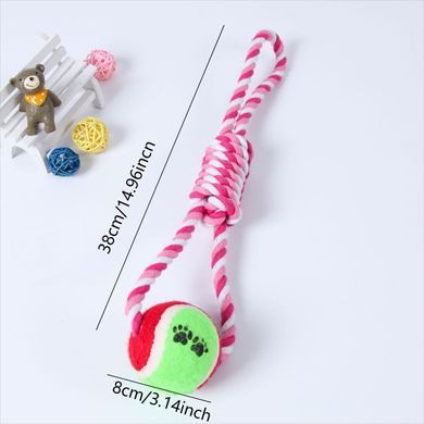 Интерактивная игрушка для собак Derby Dog Rope Toy with Tennis