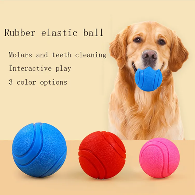 Жевательный мяч для собак TPR Bouncy Pet Ball, Красный, Small