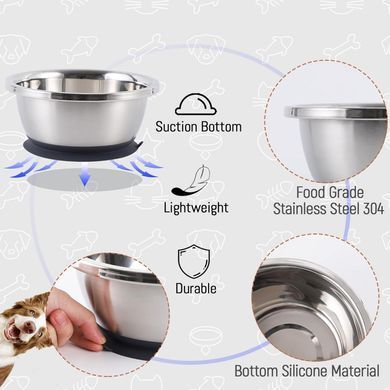 Металлическая миска для собак Derby BH027, S, 1,5 л