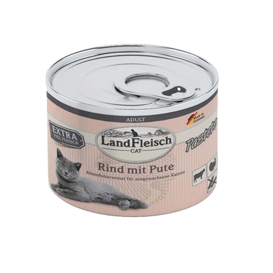 LandFleisch Adult Cat Pastete Rind mit Pute (говядина, индейка) 195 г