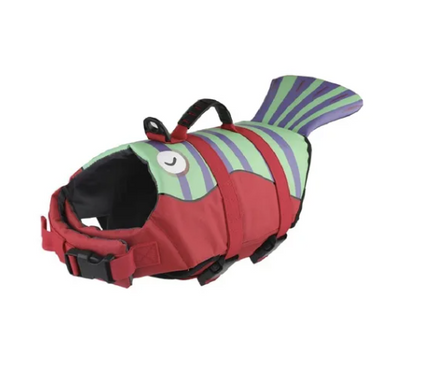 Спасательный жилет для собак Derby Fish Design Red, 20 см, 30-42 см, 25-35 см, XS