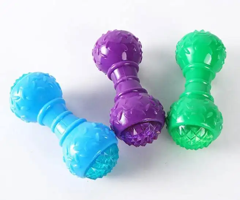 Іграшка, що світиться для собак Bonny Flash dumbbell balls зі звуком, Фиолетовый
