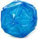 М'ячик для собак, що світиться Diamond Shape Elastic Squeaky Dog Ball з пищалкою, Синий