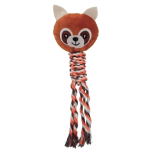 Мягкая игрушка Panda с канатом, Коричневый, 1 шт.