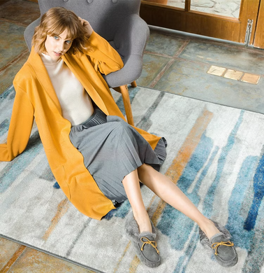 Жіночі високі зимові мокасини OZZEK Australia Grey, 36, 23 см