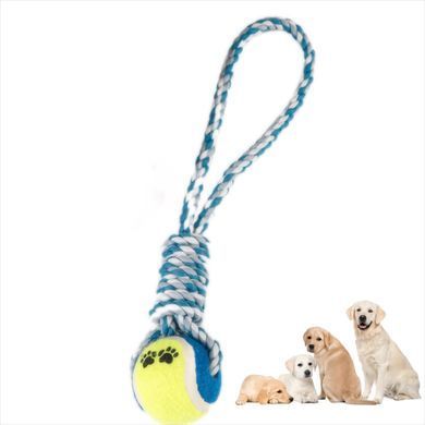Інтерактивна іграшка для собак Derby Dog Rope Toy with Tennis