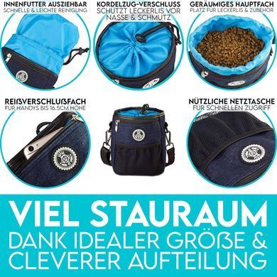 Сумка для ласощів собак Hund ist K&ouml;nig VBT2006 Dark Blue, Темно-синій