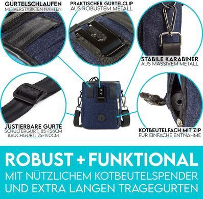 Сумка для ласощів собак Hund ist K&ouml;nig VBT2006 Dark Blue, Темно-синій