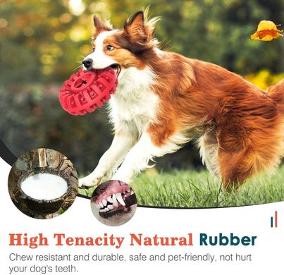 Прочная игрушка для агрессивного жевания собак для средних и крупных пород Lewondr Dog Toys, Красный, Medium/Large