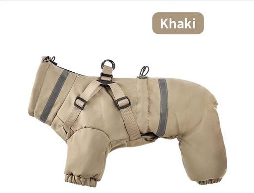 Зимняя куртка для собак V.PET.B.R. Dog Apparel C837 Khaki, 49 см, 71 см, 49 см, 2XL