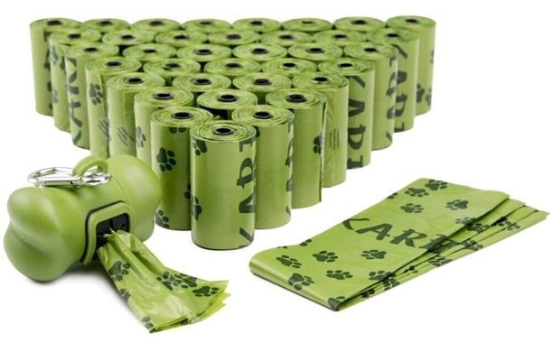 Суперміцні герметичні біорозкладні пакети для сміття для собак, 1 рулон - 20 пакетов