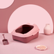 Туалет для котів з лопаткою Derby Plastic Cat Litter Box, pink, Рожевий, 43х34х20 см