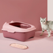 Туалет для котів з лопаткою Derby Plastic Cat Litter Box, pink, Рожевий, 43х34х20 см