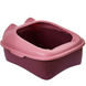 Туалет для котів з лопаткою Derby Plastic Cat Litter Box, pink, Рожевий, 43х34х20 см
