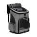 Портативная дорожная сумка-рюкзак для собак и кошек Voyager Pet VB16007, серый, 40х26х33 см