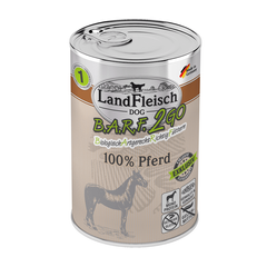 Консерви для собак Landfleisch B.A.R.F.2GO 100% pferd (з кониною), 400 г