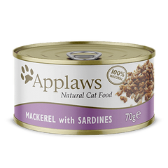 Консервированный корм для котов Applaws Mackerel with Sardine in Broth со скумбрией и сардиной, 70 г