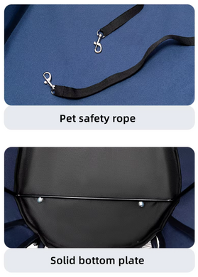 Cкладная коляска для домашних животных со съемной переноской Oui Oui Pet Stroller YA01K Grey