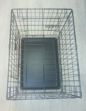 Металева клітка для собак з піддоном, 61х43х50 см