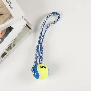 Интерактивная игрушка для собак Derby Dog Rope Toy with Tennis