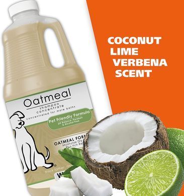 Шампунь для собак Wahl Oatmeal Formula з кокосом, лаймом і вербеною, 1,89 л