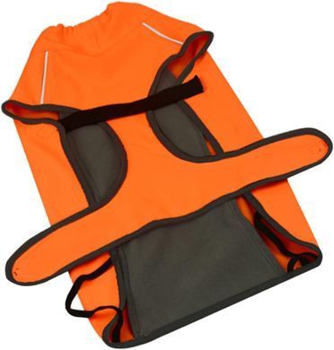 Светоотражающее теплое пальто для собак Derby DJ64 Orange, 41 см, 64-72 см, 51 см, S