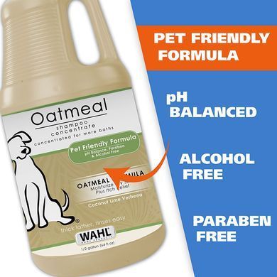 Шампунь для собак Wahl Oatmeal Formula з кокосом, лаймом і вербеною, 1,89 л