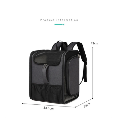 Сумка-рюкзак для домашних животных Voyager Pet LVT24013, Черный