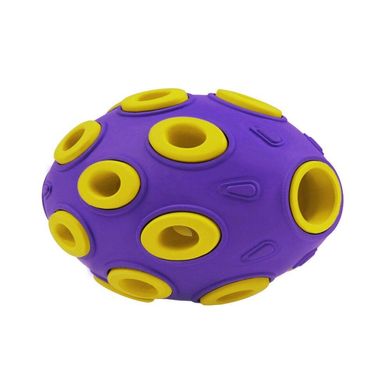 Игрушка для собак BronzeDog Jumble Airball 12 см фиолетово-желтый