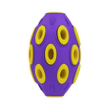 Игрушка для собак BronzeDog Jumble Airball 12 см фиолетово-желтый