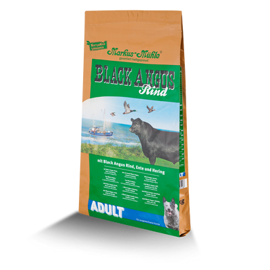 Сухой суперпремиум корм для взрослых собак Markus-Muhle Black Angus Adult с говядиной, 5 кг, Упаковка производителя, Сухой корм, Заводская