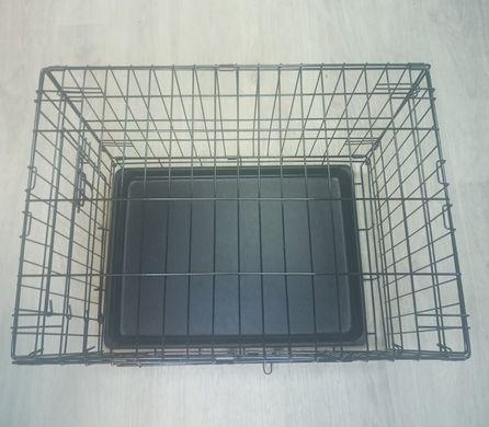 Металева клітка для собак з піддоном, 61х43х50 см