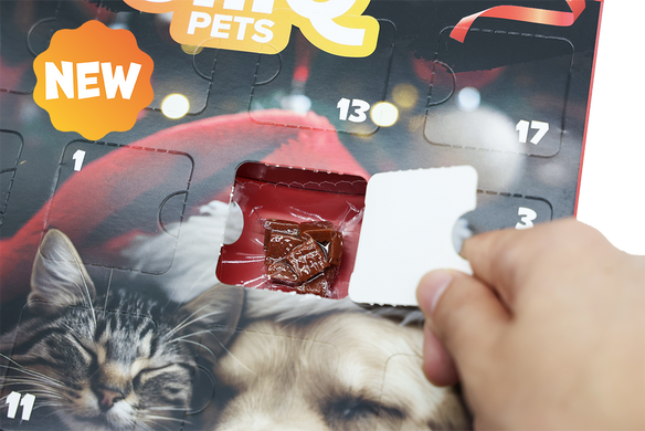 Адвент-календар для собак і котів UNIQ PETS MIX SNACK BOX TREATMAS TIME 100г, 100 г