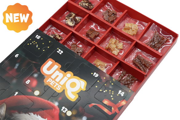Адвент-календар для собак і котів UNIQ PETS MIX SNACK BOX TREATMAS TIME 100г, 100 г