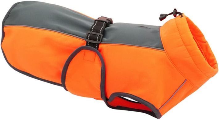 Светоотражающее теплое пальто для собак Derby DJ64 Orange, 41 см, 64-72 см, 51 см, S