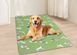 Летняя охлаждающая подстилка для собак Derby Ice Silk Summer Pet Cooling Mat Dog Pattern - Green, 85х120 см