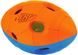 Футбольный мяч для собак Nerf Dog Rubber Bash с интерактивным светодиодом, Оранжевый, Small