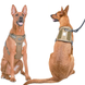 Светоотражающая и дышащая тактическая шлейка для дрессировки служебных собак, Хаки, Large