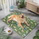 Летняя охлаждающая подстилка для собак Derby Ice Silk Summer Pet Cooling Mat Dog Pattern - Green, 85х120 см