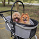 Cкладная коляска для домашних животных со съемной переноской Oui Oui Pet Stroller YA01K Grey