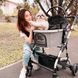 Cкладная коляска для домашних животных со съемной переноской Oui Oui Pet Stroller YA01K Grey