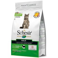 Сухий монопротеїновий корм для котів Schesir Cat Adult Lamb 400 г