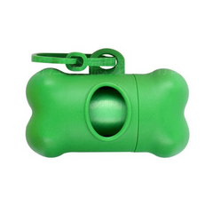 Диспенсер для пакетов Bone Shape Dog Poop Bag Dispenser (без пакетов), Зелёный