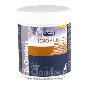 Харчова добавка Dr.Clauder's Garlic Granules для підтримки імунної системи собак, 320 г, Гранули