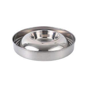 Двойная металлическая миска для корма и воды Derby BH028, 32x16x6 см