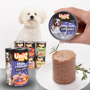 Консерви для собак UNIQ PETS DOG WET FOOD ROYAL RABBIT з кроликом, 375 г