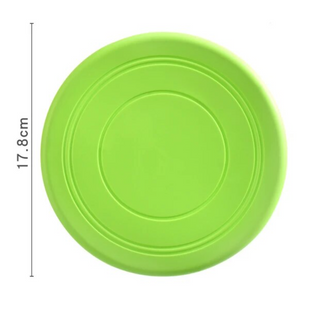 Силіконова літаюча тарілка-фризбі для собак Soft Silicone Dog Flying Disc, 1 шт., Салатовый, 1 шт.